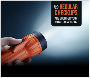 Regular Checkups Are Good For Your Circulation.