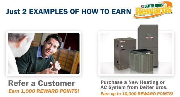 Examples of How to Earn Deiter Bros. Rewards